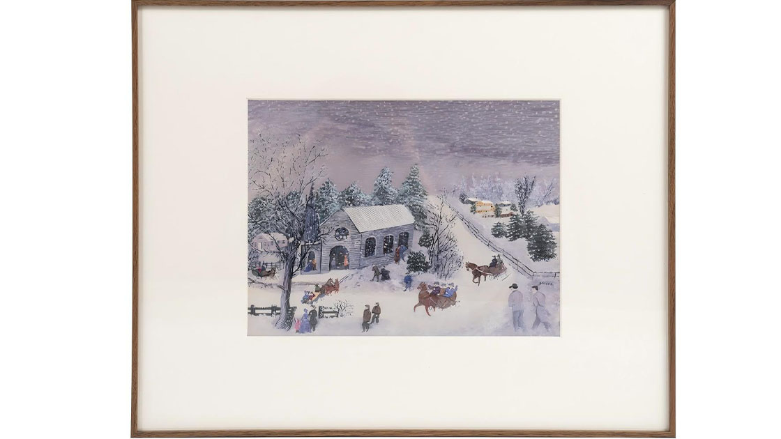Grandma Moses Winter Snow2