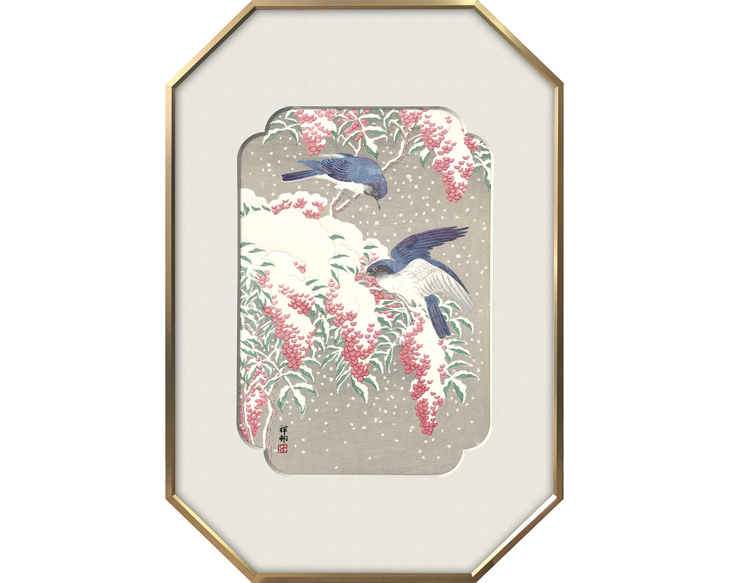Obara Old Village Orchid Bamboo Green Bird